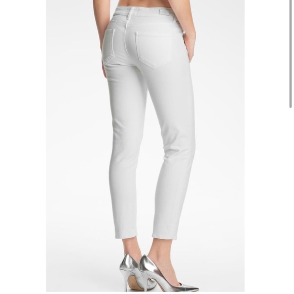 NWT Paige Denim White Kylie Crop Roll Up Jeans Sz 25 - Picture 3 of 9